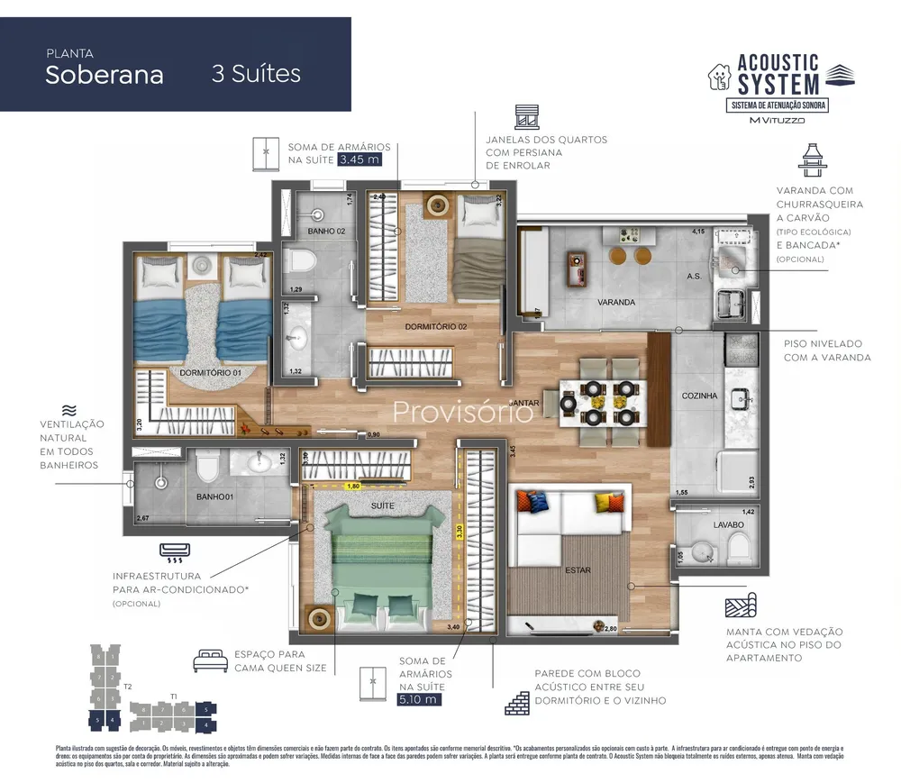 Apartamento, 3 quartos, 76 m² - Foto 3