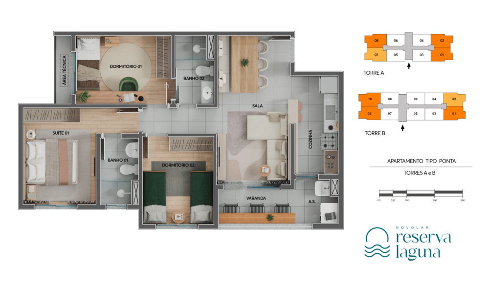 Apartamento, 3 quartos, 70 m² - Foto 48