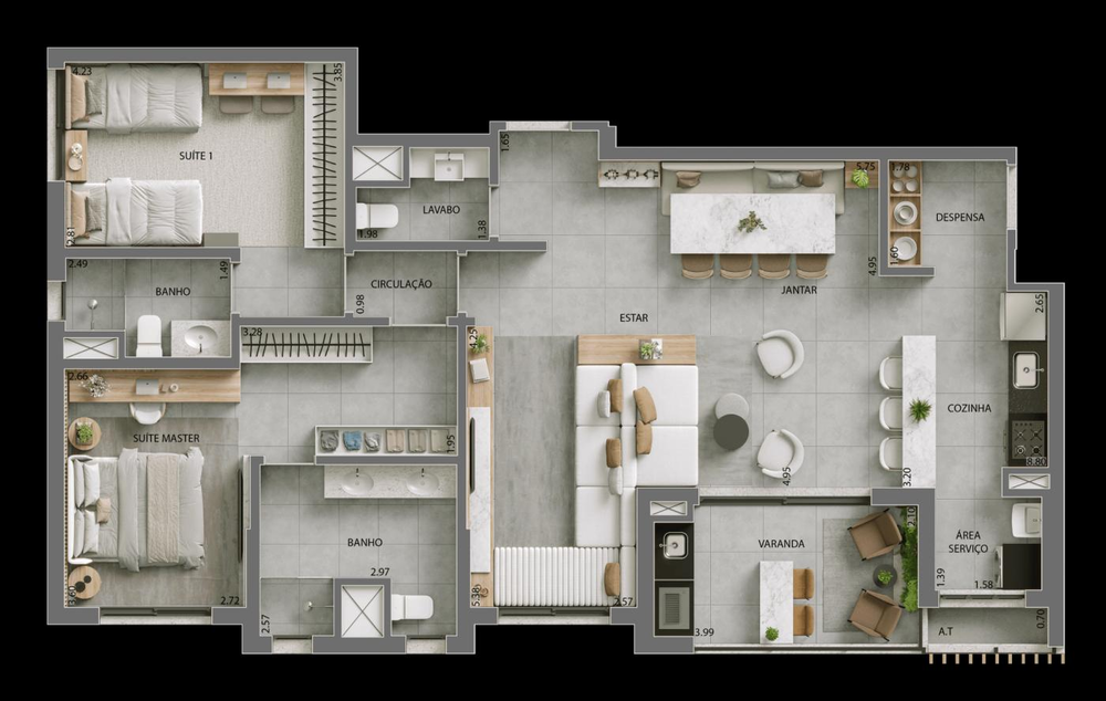 Apartamento, 3 quartos, 120 m² - Foto 12