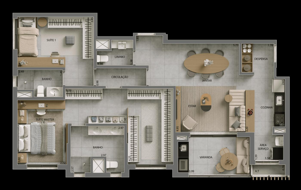 Apartamento, 3 quartos, 120 m² - Foto 11