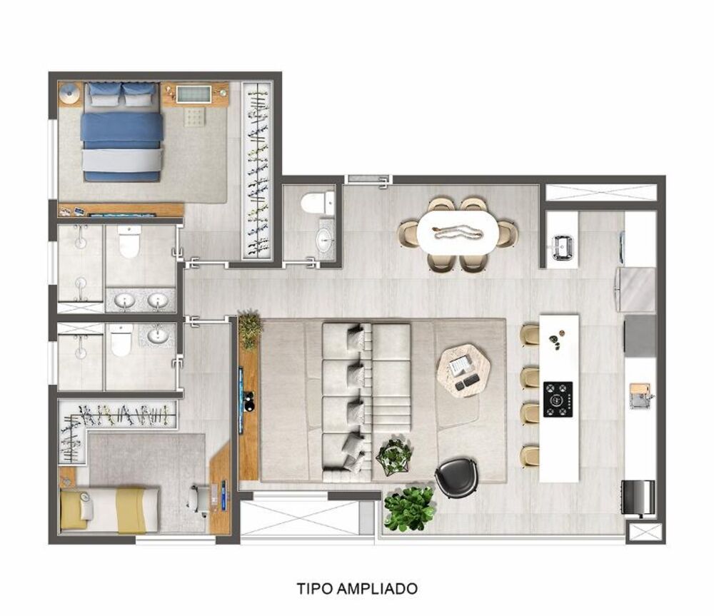 Apartamento, 3 quartos, 87 m² - Foto 3