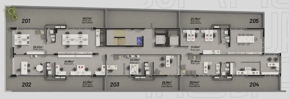 Sala-Conjunto, 55 m² - Foto 3