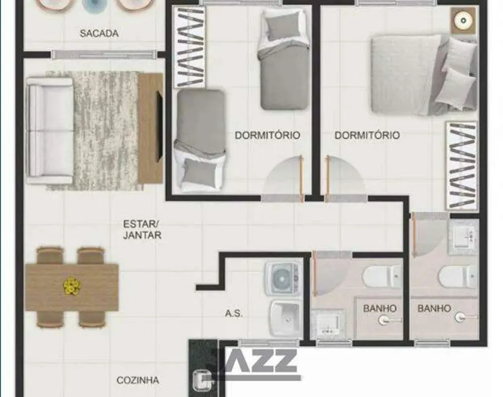 Apartamento, 2 quartos, 70 m² - Foto 5