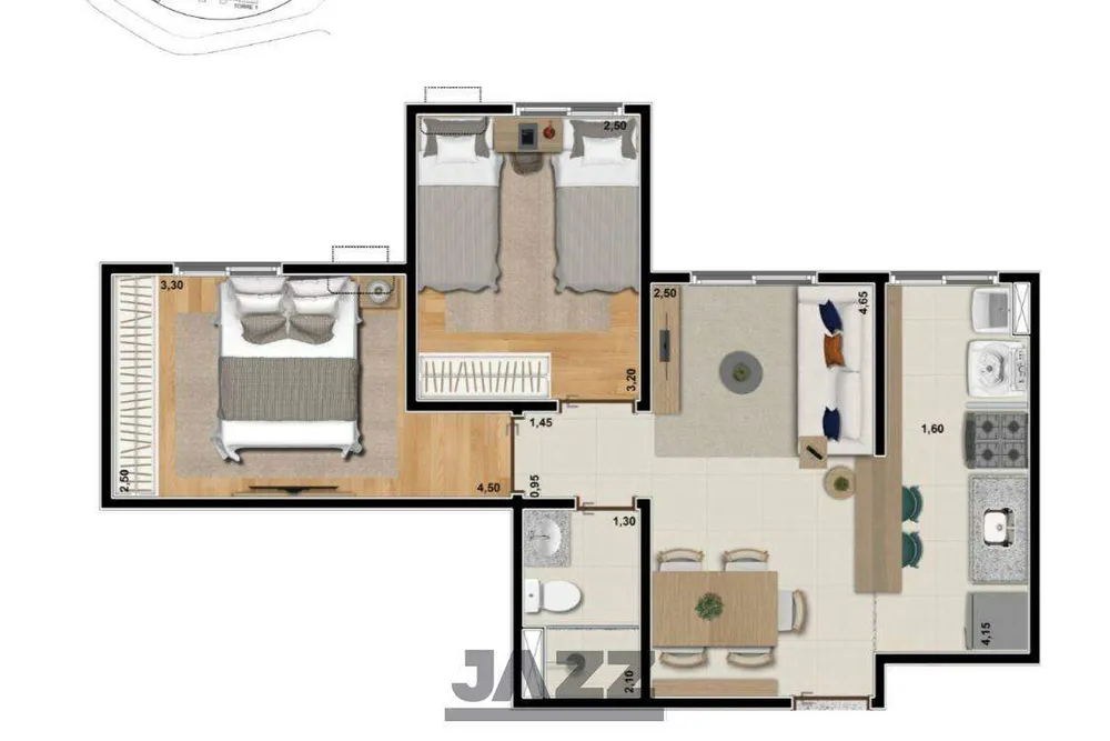 Apartamento, 2 quartos, 46 m² - Foto 21