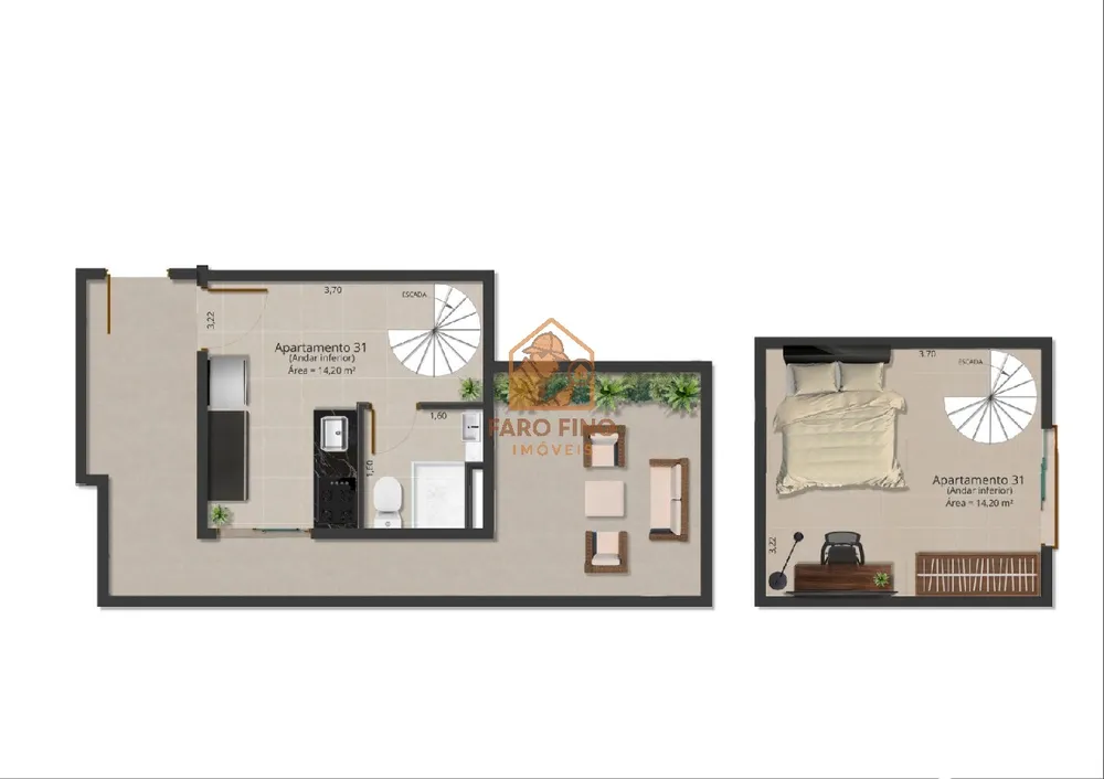 Kitnet-Studio, 44 m² - Foto 2