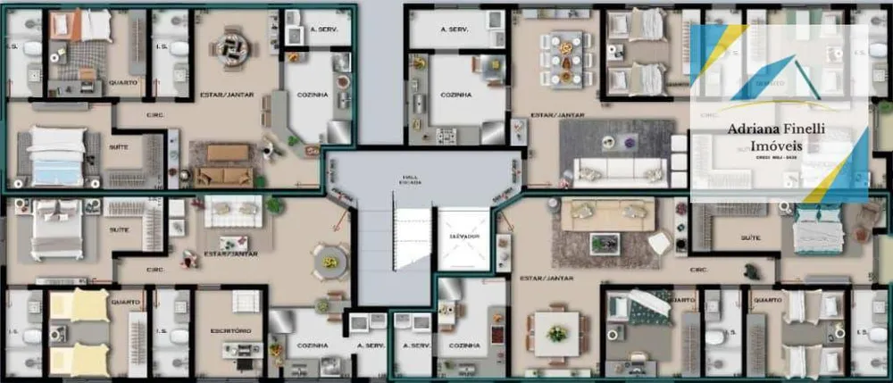 Apartamento, 2 quartos, 69 m² - Foto 2