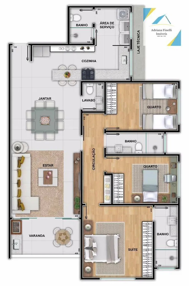 Apartamento, 3 quartos, 157 m² - Foto 3