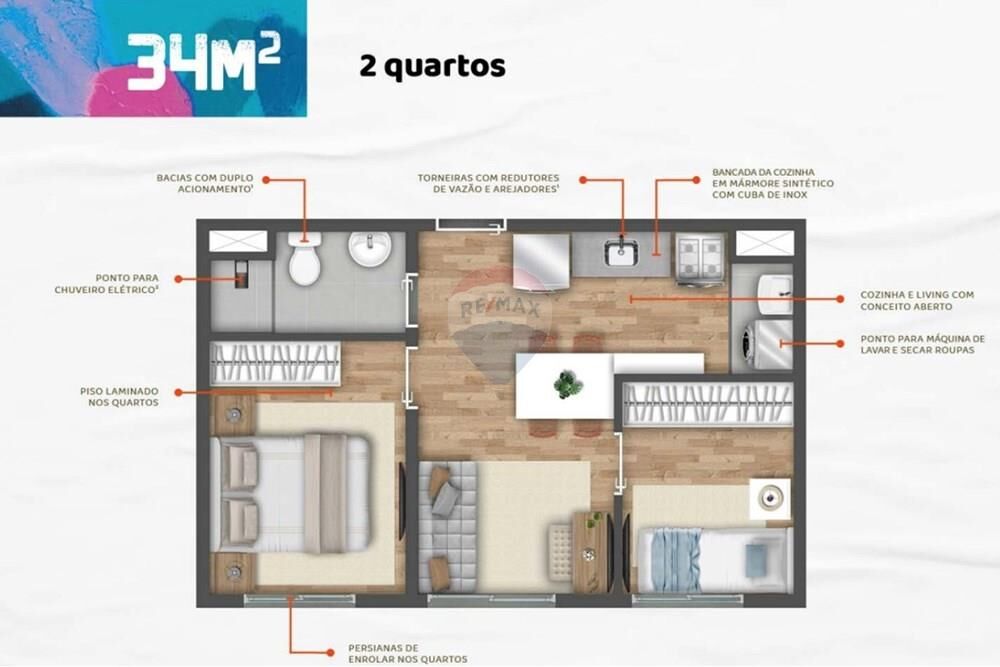 Apartamento, 1 quarto, 24 m² - Foto 1
