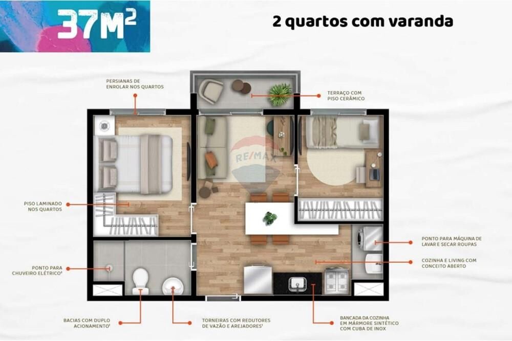 Apartamento, 1 quarto, 24 m² - Foto 2