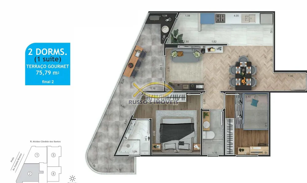 Apartamento, 2 quartos, 75 m² - Foto 7