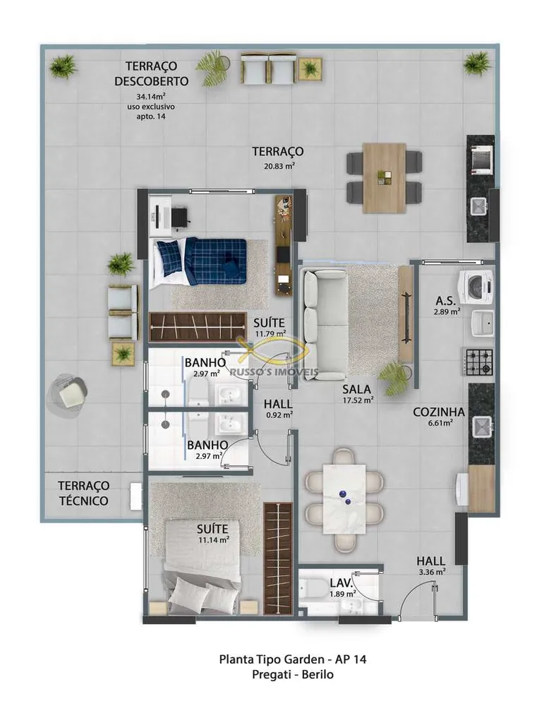 Apartamento, 2 quartos, 124 m² - Foto 5