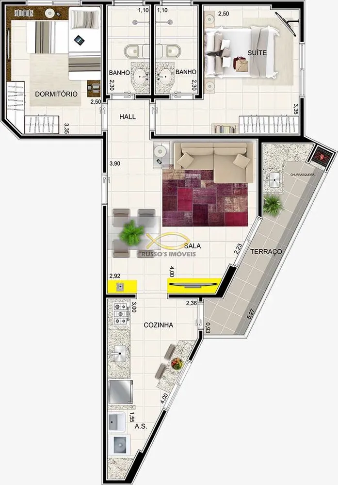 Apartamento, 2 quartos, 61 m² - Foto 5
