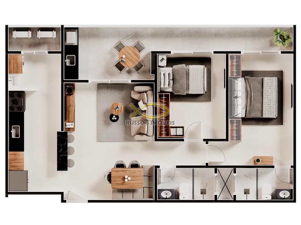 Apartamento, 2 quartos, 74 m² - Foto 4