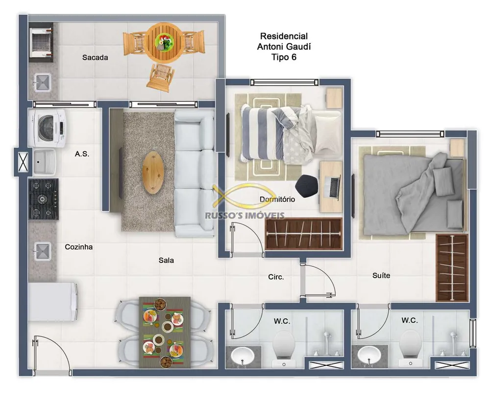 Apartamento, 2 quartos, 57 m² - Foto 12