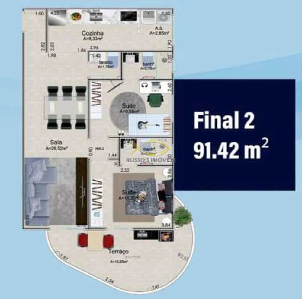 Apartamento, 1 quarto, 46 m² - Foto 4