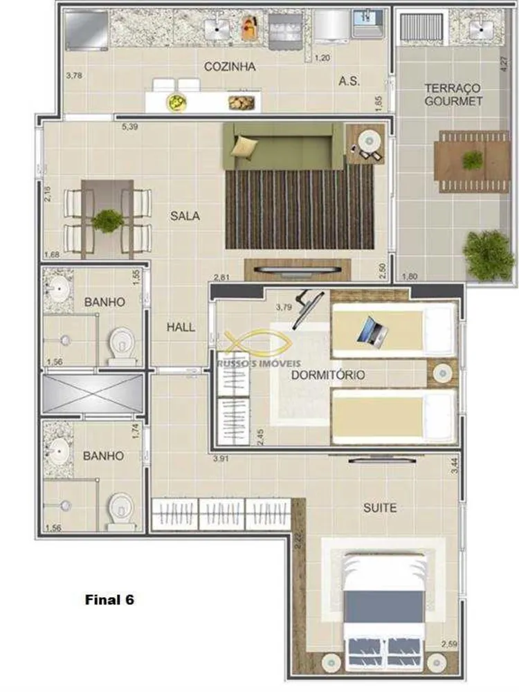 Apartamento, 2 quartos, 71 m² - Foto 12