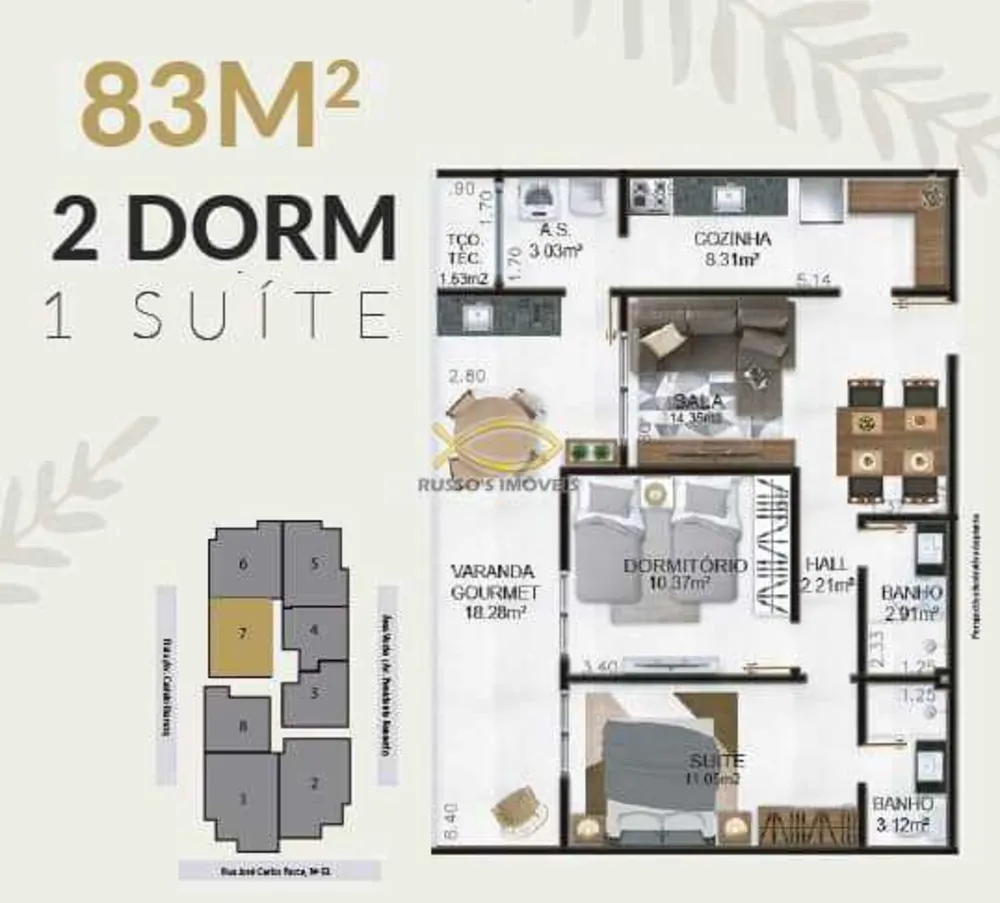Apartamento, 1 quarto, 62 m² - Foto 6
