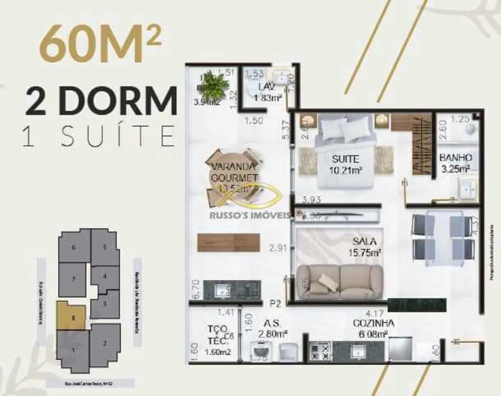 Apartamento, 1 quarto, 62 m² - Foto 5