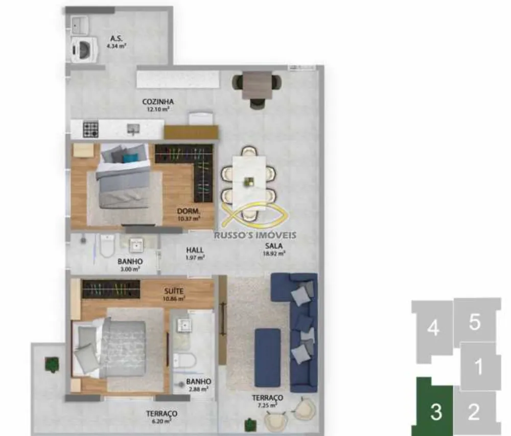 Apartamento, 2 quartos, 85 m² - Foto 4