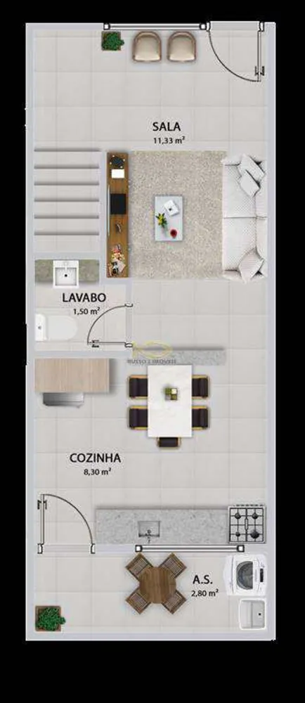 Sobrado, 2 quartos, 57 m² - Foto 4