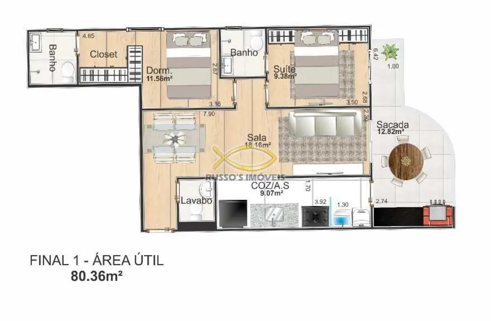 Apartamento, 2 quartos, 80 m² - Foto 5