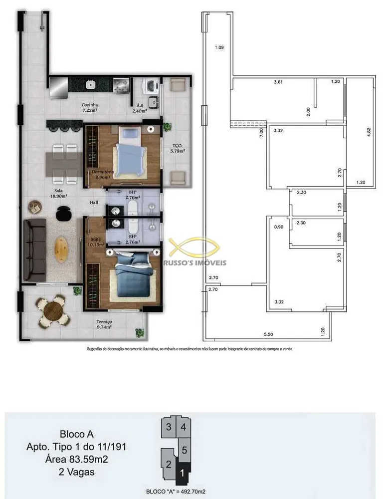 Apartamento, 2 quartos, 83 m² - Foto 8