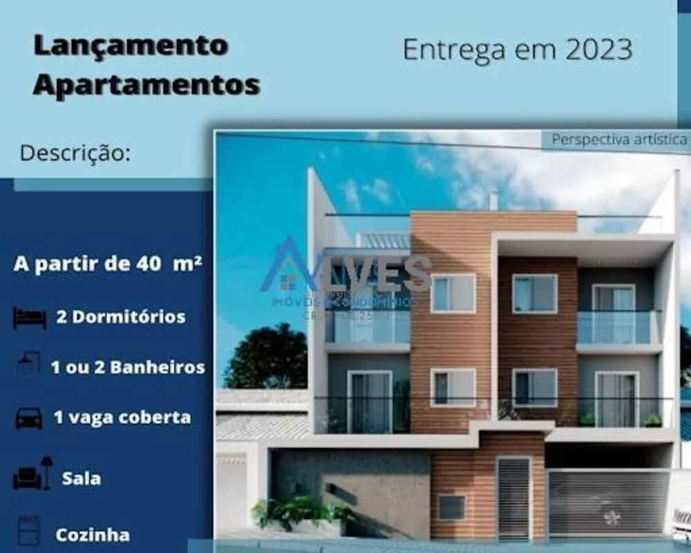 Apartamento à venda com 2 quartos, 43m² - Foto 1