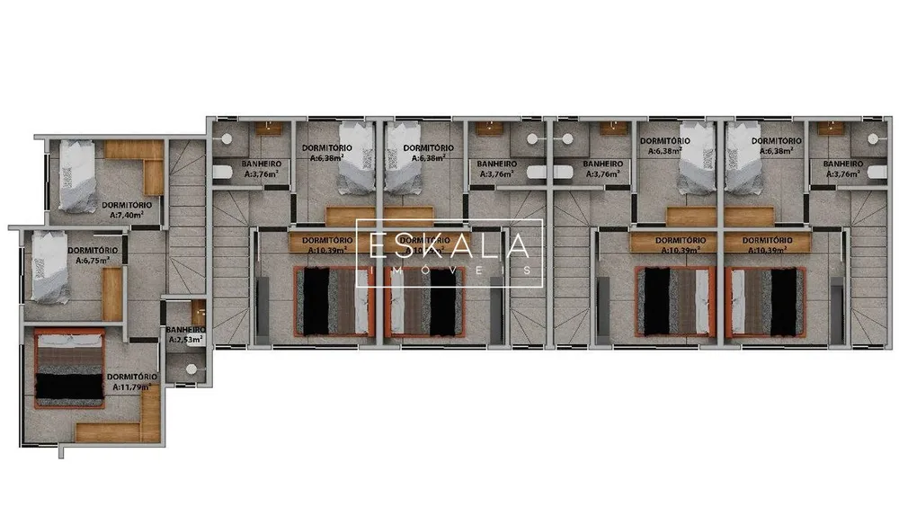 Sobrado, 2 quartos, 70 m² - Foto 3