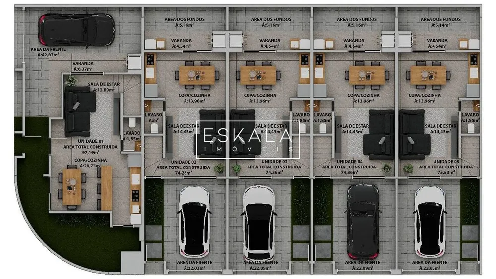Sobrado, 2 quartos, 70 m² - Foto 4