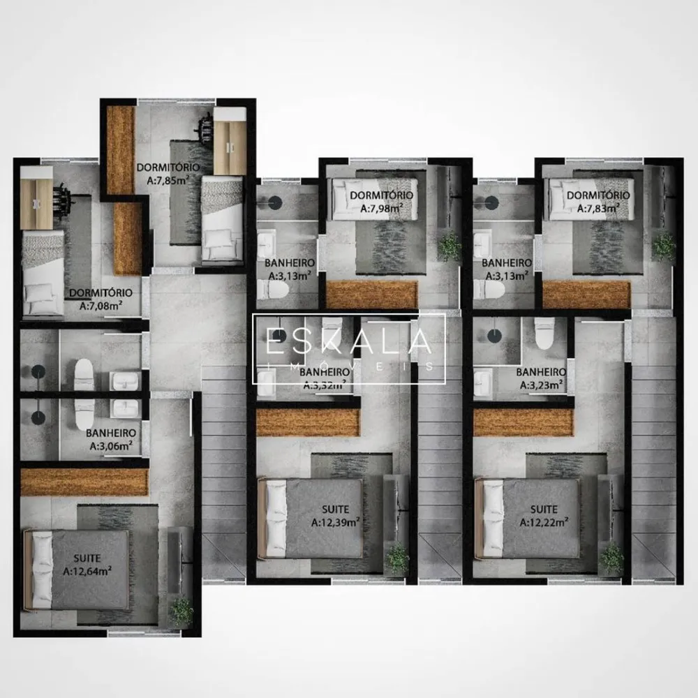 Sobrado, 3 quartos, 95 m² - Foto 6