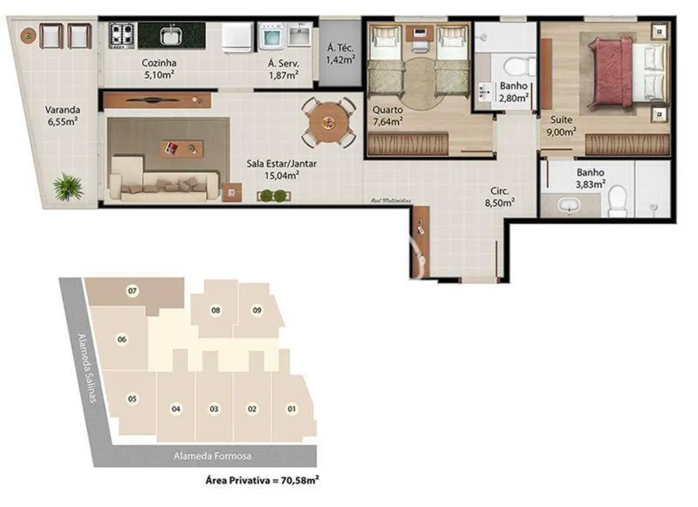 Apartamento, 2 quartos, 64 m² - Foto 16