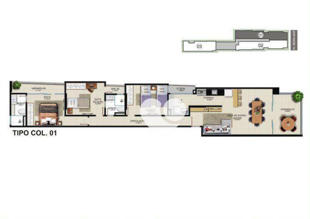 Apartamento, 3 quartos, 109 m² - Foto 3