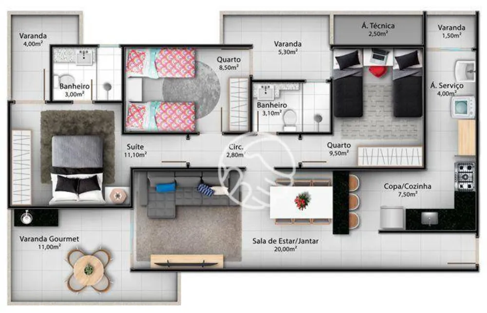 Apartamento, 2 quartos, 116 m² - Foto 13