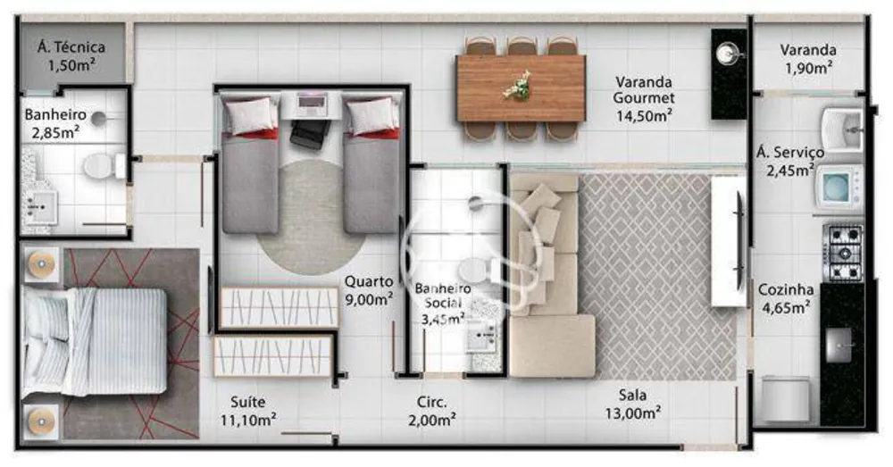 Apartamento, 2 quartos, 116 m² - Foto 14