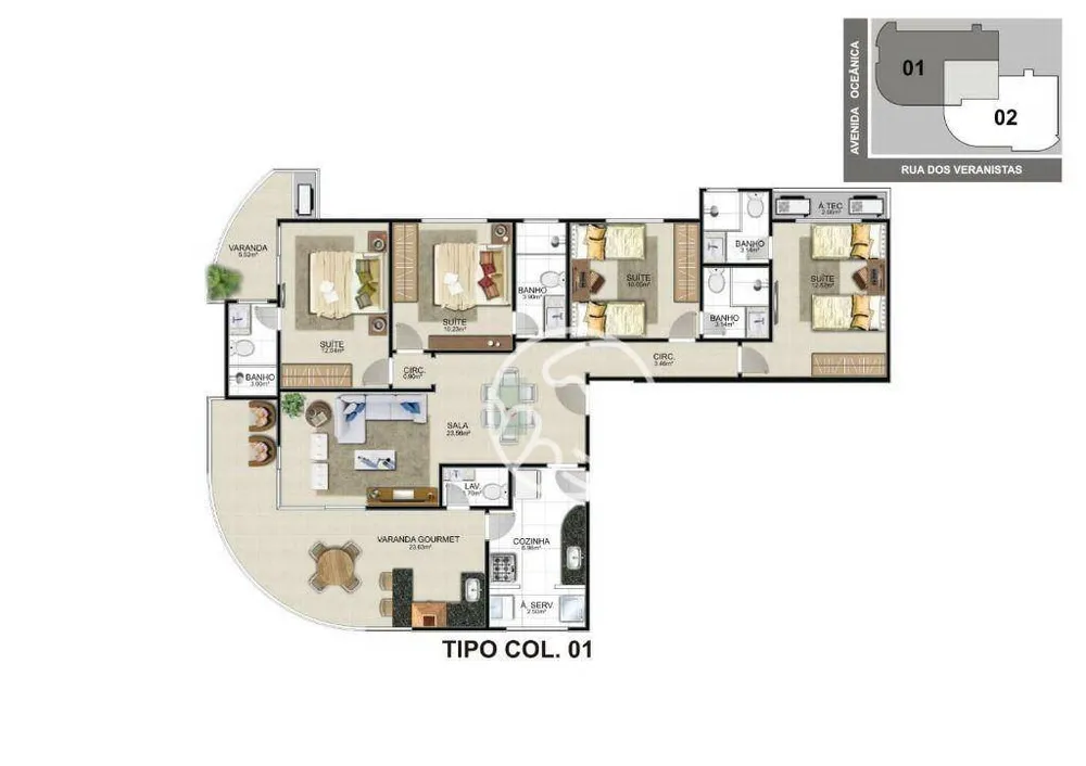 Apartamento, 4 quartos, 135 m² - Foto 15