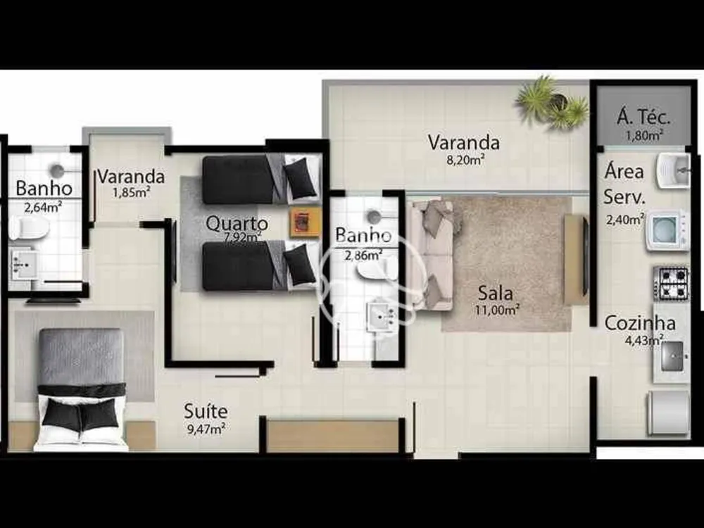 Apartamento, 3 quartos, 88 m² - Foto 31