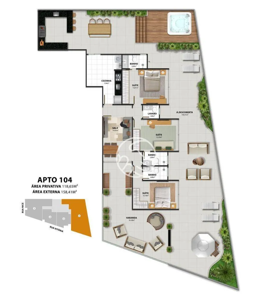 Apartamento, 3 quartos, 107 m² - Foto 9