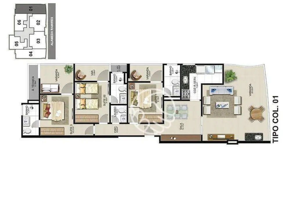 Apartamento, 3 quartos, 121 m² - Foto 10