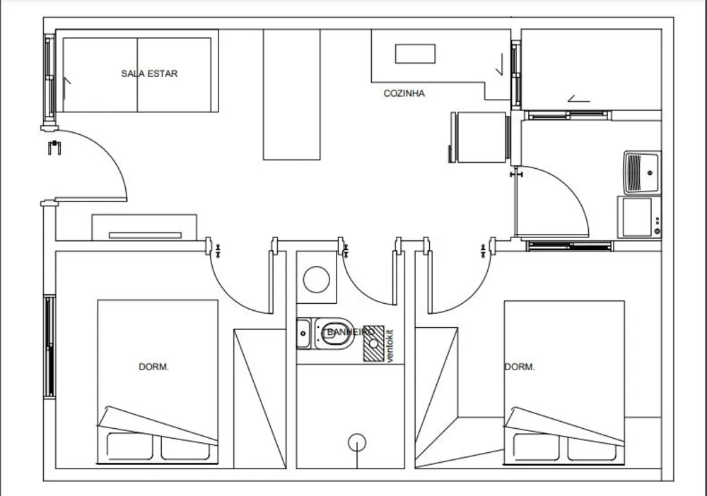 Apartamento, 2 quartos, 41 m² - Foto 3