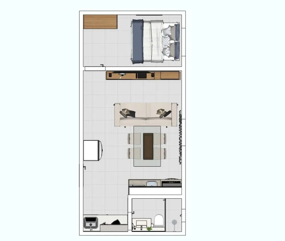 Apartamento, 2 quartos, 35 m² - Foto 3