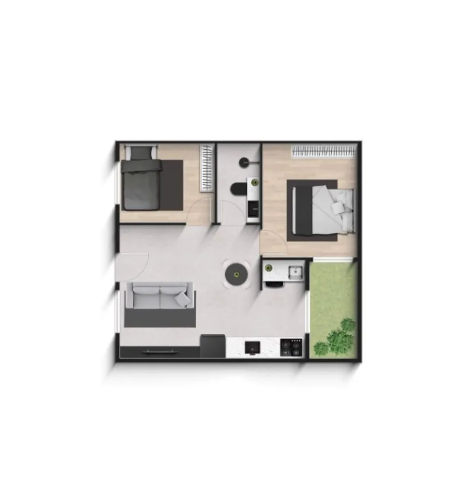 Apartamento, 2 quartos, 35 m² - Foto 3