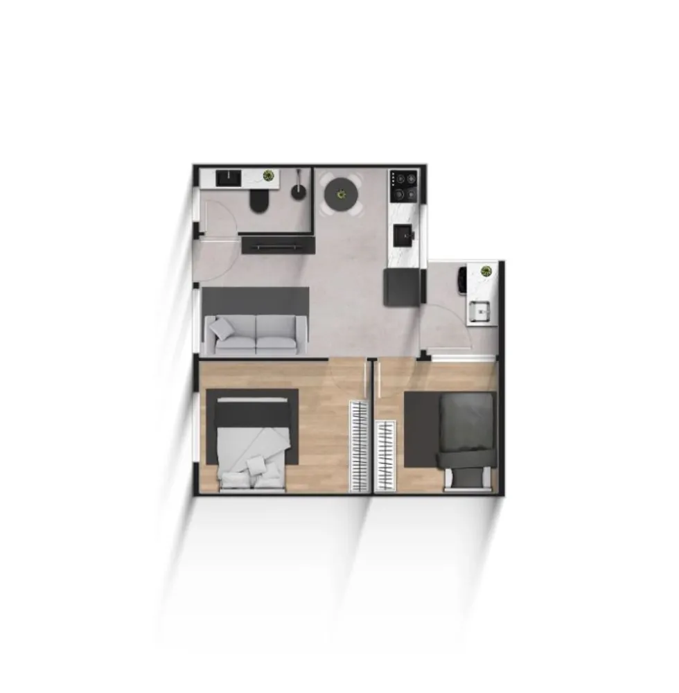Apartamento, 2 quartos, 35 m² - Foto 6
