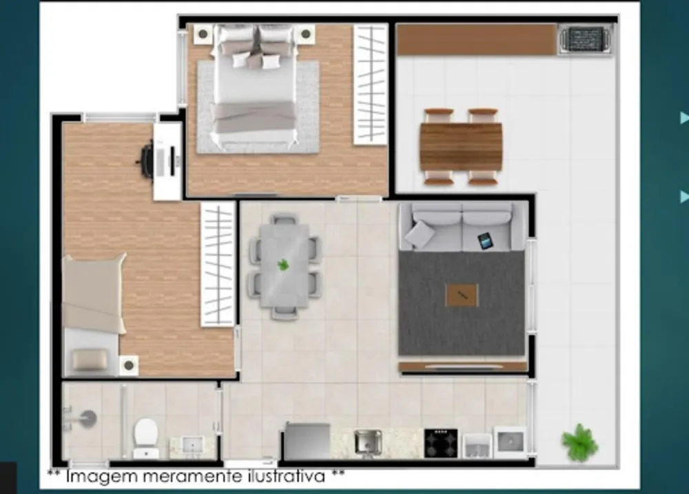 Apartamento, 2 quartos, 53 m² - Foto 5