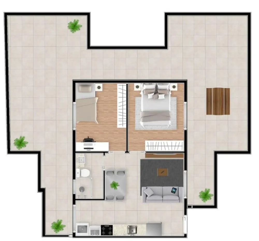 Apartamento, 2 quartos, 35 m² - Foto 9