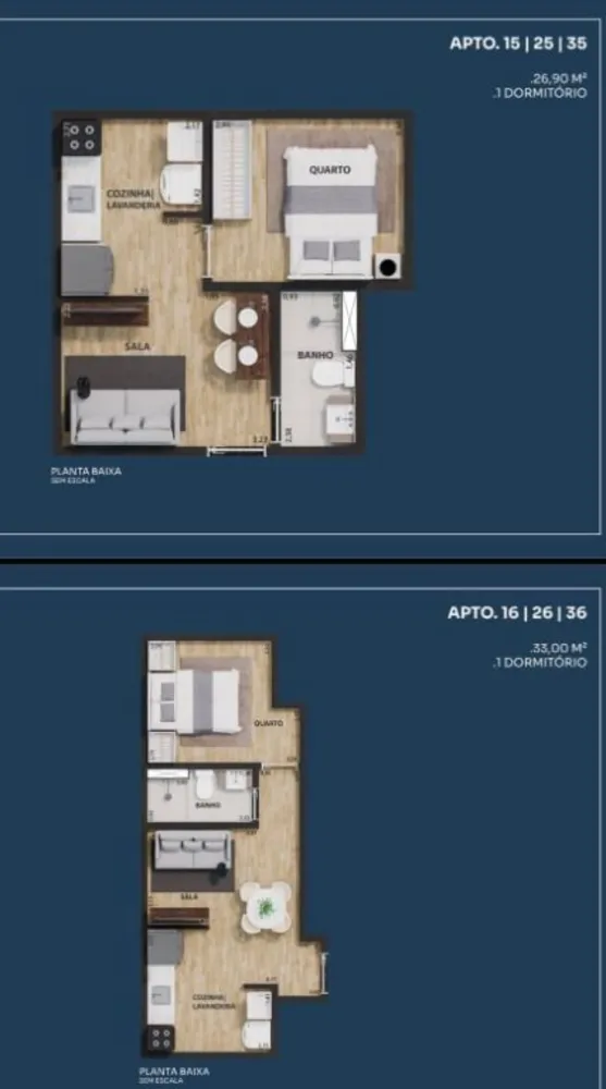 Apartamento, 2 quartos, 36 m² - Foto 2