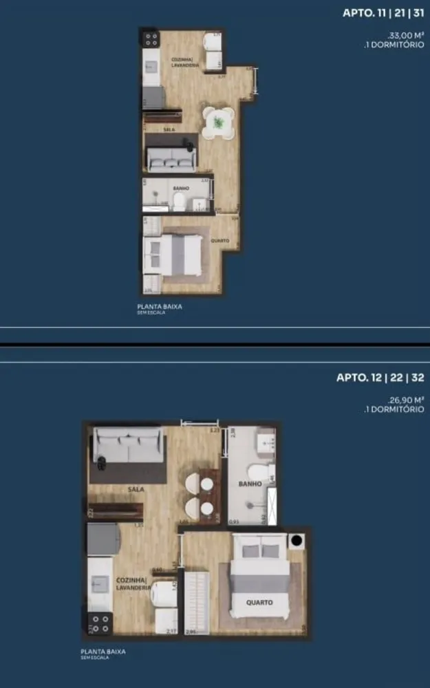 Apartamento, 2 quartos, 36 m² - Foto 8