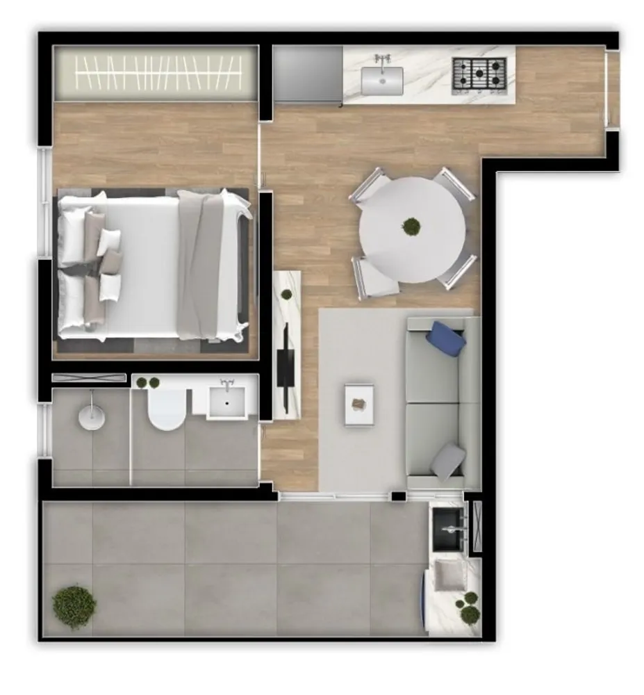 Apartamento, 1 quarto, 30 m² - Foto 6
