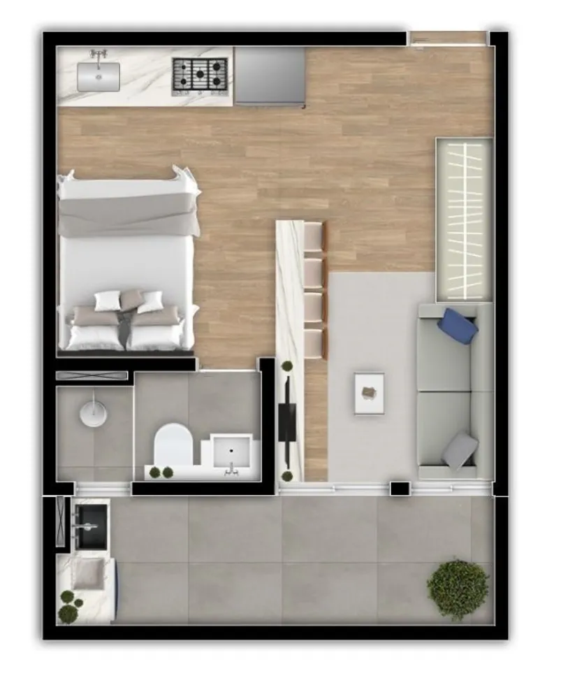 Apartamento, 1 quarto, 30 m² - Foto 3