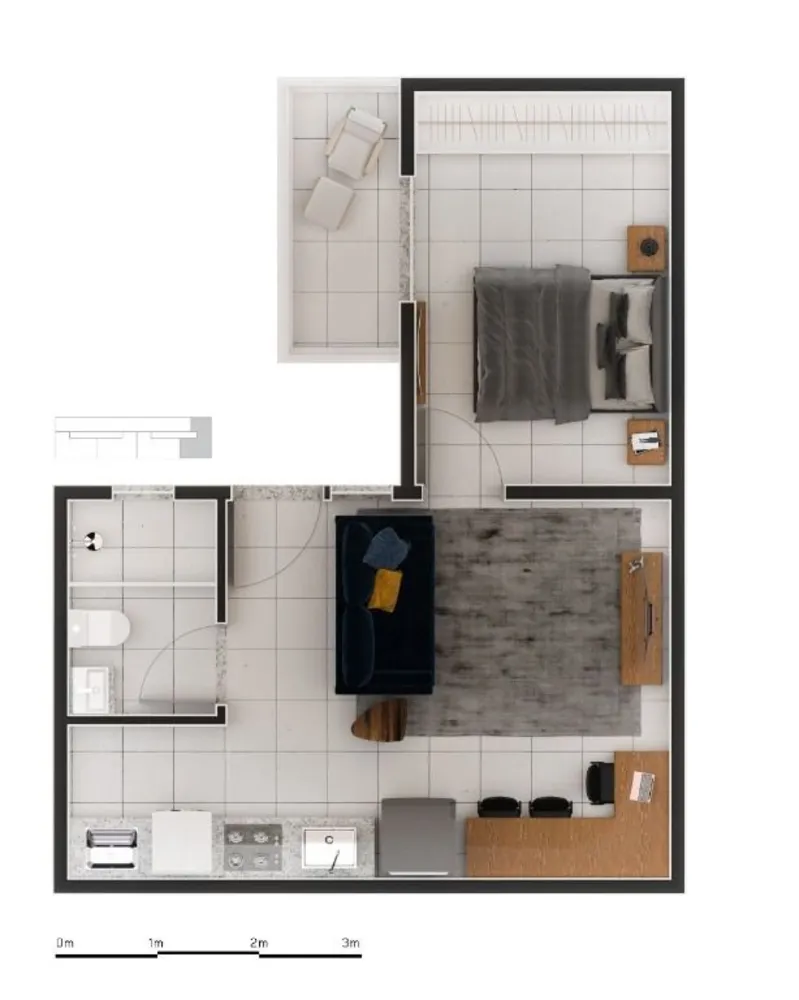 Apartamento, 1 quarto, 40 m² - Foto 4