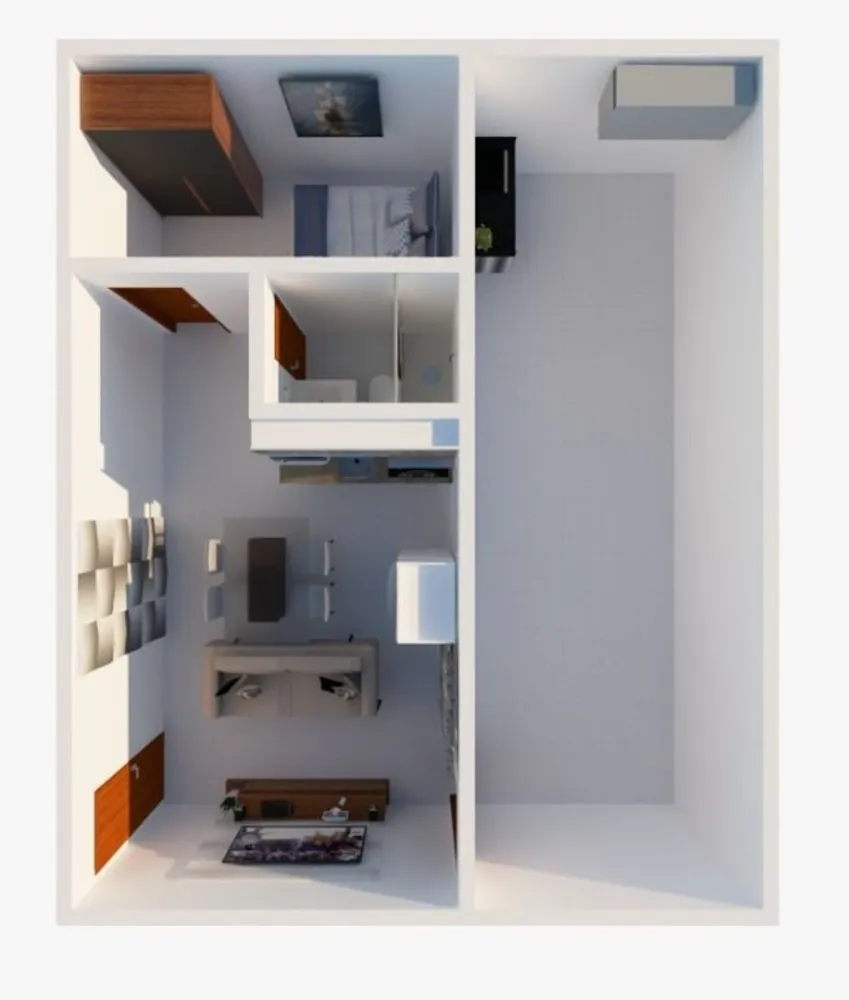 Apartamento, 2 quartos, 44 m² - Foto 3